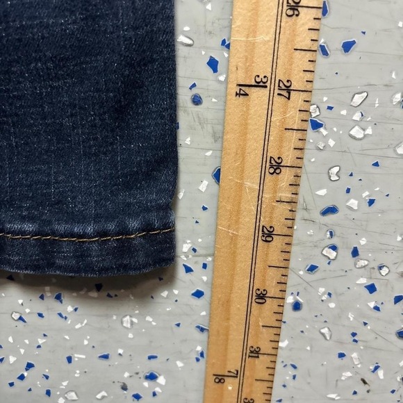 Levi's Denizen 218 Straight Fit Men's Blue Jeans 33x30 Dark Wash Stretch Casual - Picture 6 of 7